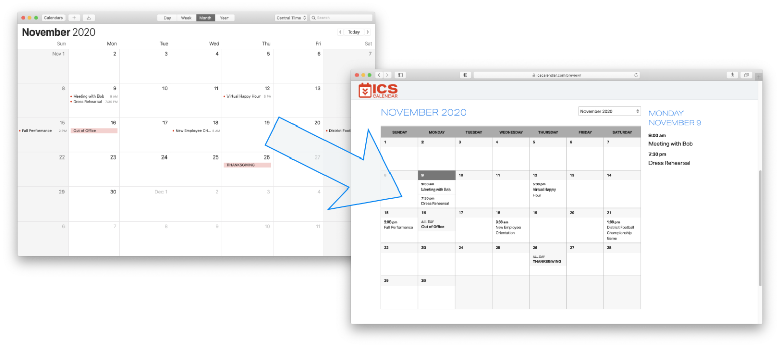 ICS Calendar WordPress plugin to embed live iCal feeds